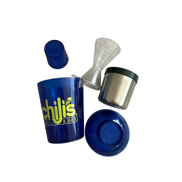 CHILI'S Retro Presidente Margarita Shaker & Accessories - Picture 2 of 6